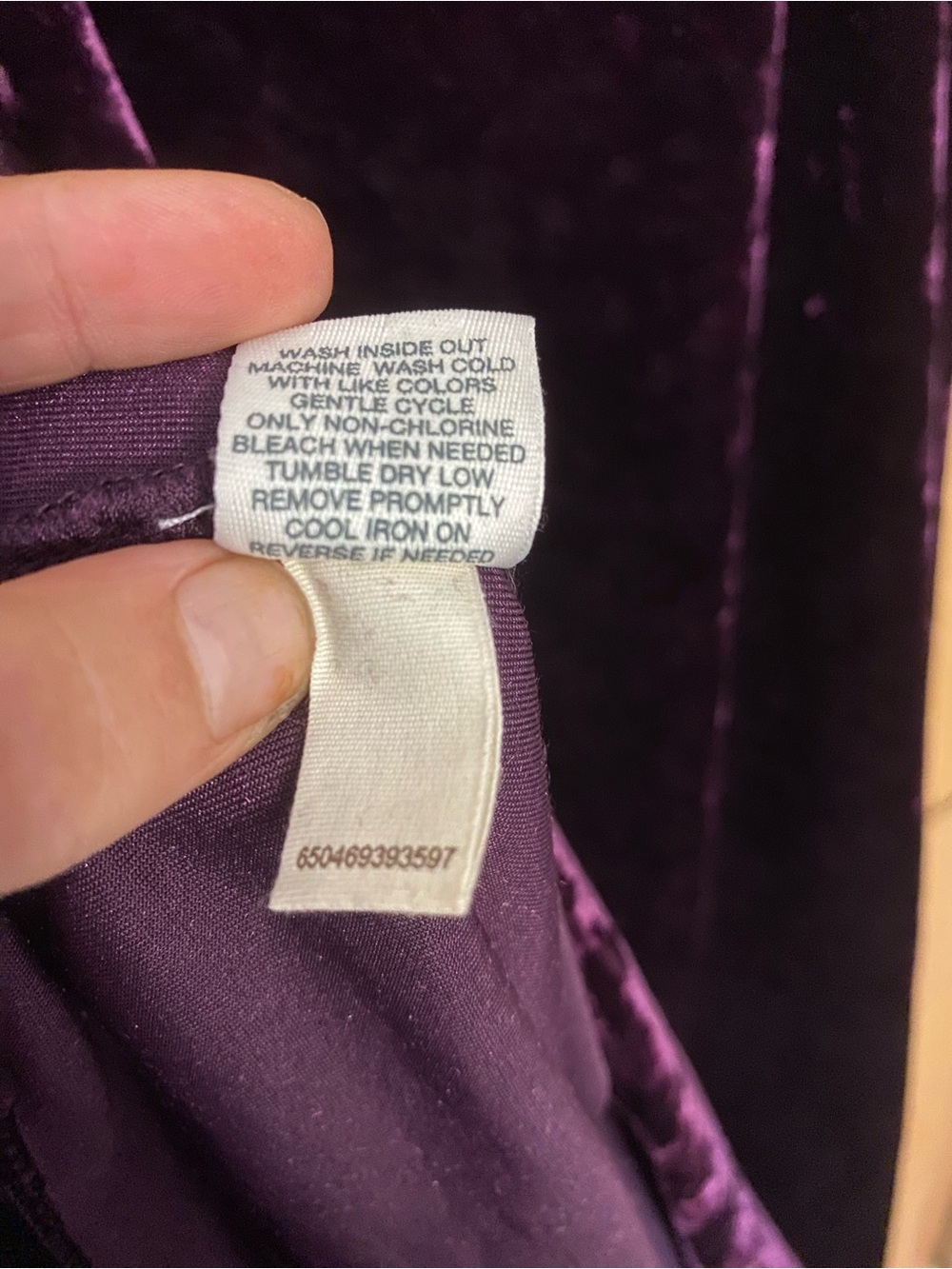 Plum Purple Crushed Velvet Adjustable Strap Whimsigoth Swing Slip Dress Medium - Picture 7 of 7